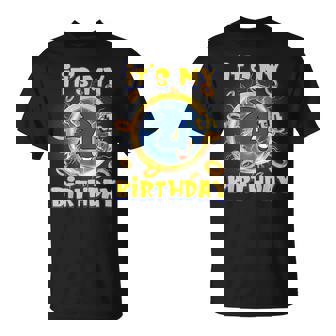 It's My 4Th Birthday Boy Family Matching Party T-Shirt - Monsterry