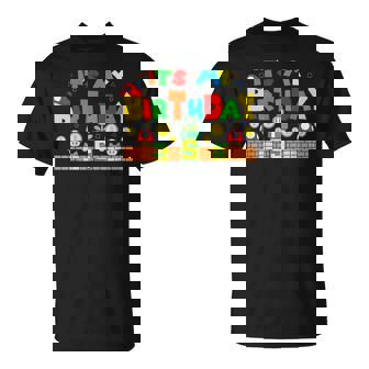 Its My 5Th Birthday Game Gaming Dad And Mom Family T-Shirt | Mazezy