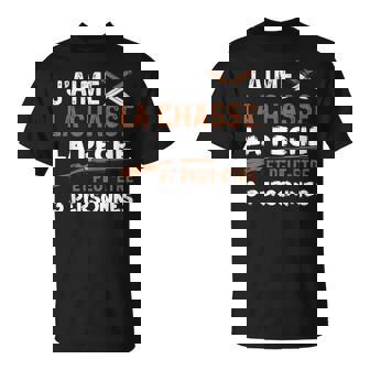 J'aime La Chasse Pêche Chasseur Sport Animal Homme Cadeau T-Shirt - Cadeauxyz