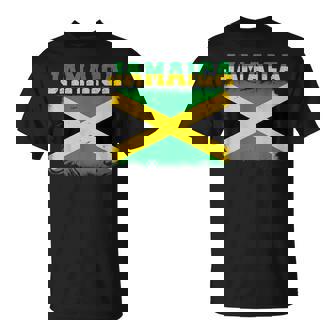 Jamaican Flag Vintage Jamaica Souvenir Love Travel Vacation T-Shirt - Thegiftio UK