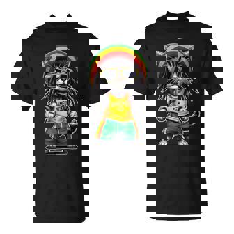 Jameowca クールで面白いジャマイカン ラスタ レゲエ キャット Tシャツ - Kawaiitshirt