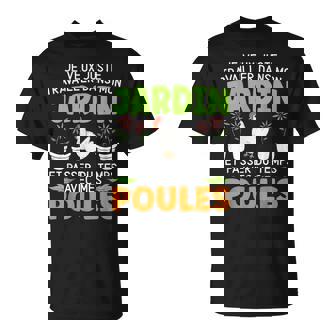 Jardin Et Passer Du Temps Avec Mes Poules Cadeau Jardinage T-Shirt - Cadeauxyz