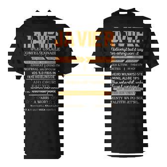 Javier Completely Unexplainable Notices Everything But Won’T Say It Name T-Shirt | Seseable UK