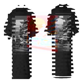 Jdm レトロ 日本自動車 レースカー 東京 スカイライン サンセット Tシャツ - Kawaiitshirt