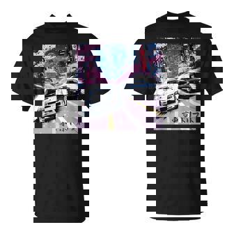 Jdm レースカーズ 東京ストリート ドリフト アニメ風 桜 Tシャツ - Kawaiitshirt