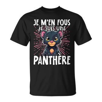 Je M'en Fous Jeuis Une Panthère Panthère Mignonne T-Shirt - Cadeauxyz
