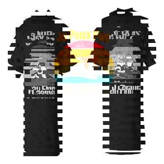 Je Peux Pas J'ai La Flemme Paresseux Et Panda Humourintage T-Shirt - Cadeauxyz