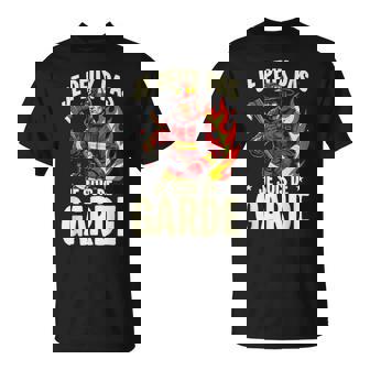 Je Peux Pas Jeuis De Garde Cadeau Pompier Humour T-Shirt - Cadeauxyz