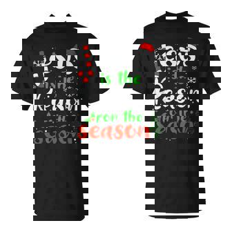 Jesus Is The Reason For Theeason クリスマス 神の信仰 Tシャツ - Kawaiitshirt