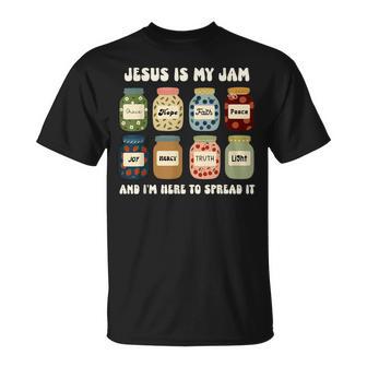 Jesus Is My Jam And Im Here To Spread Christian Bible Verse T-Shirt - Thegiftio UK