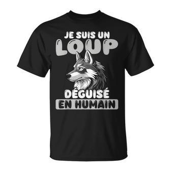 Jeuis Un Loup Déguisé En Humain T-Shirt - Cadeauxyz