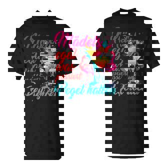 Jga Heirat Braut Crewpruch Mädels Pegel Halten Flamingos T-Shirt - Geschenkecke