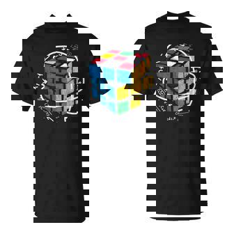 Juegos De Cerebro De La Mente Puzzle Rubix Cube Resolver Problemas De Matemáticas Camiseta unisex - Regaloses