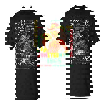 Junenth 1865 Black Pride Black Cowgirl Melanin Girl T-Shirt - Thegiftio UK