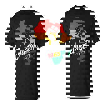Junenth 1865 Black History Afro American African Freedom T-Shirt - Thegiftio