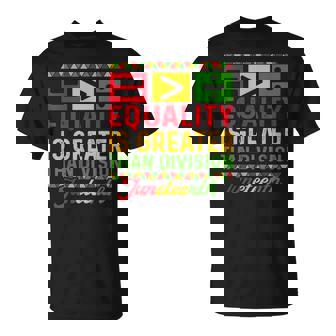 Junenth 1865 Equality Is Greater Than Division Math T-Shirt | Mazezy