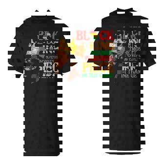 Junenth Black King Black History African Dad Men T-Shirt - Monsterry