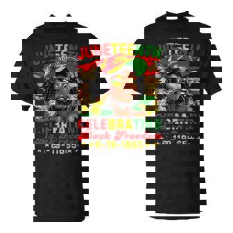 Junenth Celebrating Black Freedom 1865 African Women T-Shirt - Monsterry