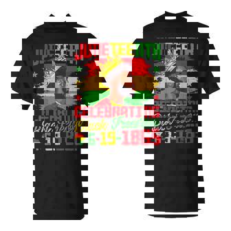 Junenth Celebrating Black Freedom Black King T-Shirt | Mazezy
