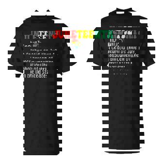 Junenth Definition Celebrating Black Freedom T-Shirt - Monsterry