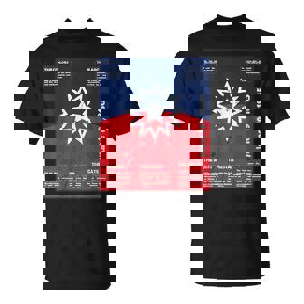 Junenth Distressed Red White Blue Symbolic Flag Meaning T-Shirt - Monsterry