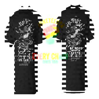 Junenth Freedom Breaking Chains Since 1865 Black Pride T-Shirt | Mazezy