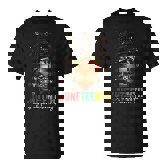 Junenth Is My Independence Day Locd Hair Black Girl T-Shirt - Thegiftio
