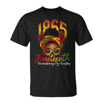 Junenth Remembering My Ancestors Black Junenth T-Shirt - Thegiftio