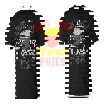 Just A Boy Who Loves French Fries フライドポテト じゃがいも ヴィーガン Tシャツ - Kawaiitshirt