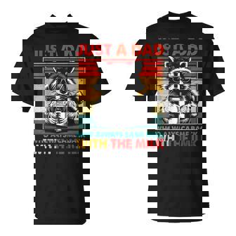 Just A Dad Who Always Came Back Fathers Day Funnu Retro T-Shirt - Thegiftio