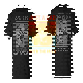 Just A Dad Who Always Came Back Father's Day Dad Men T-Shirt - Thegiftio