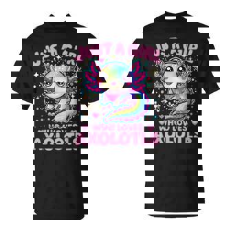 Just A Girl Who Loves Axolotls T-Shirt - Thegiftio UK