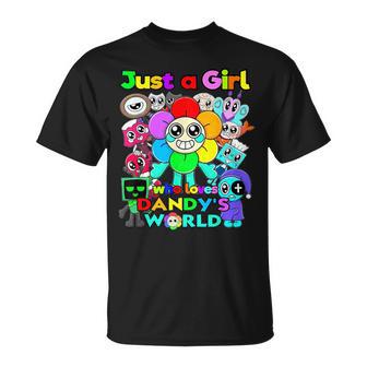Just A Girl Who Loves Dandy's World Costume For Girls Women T-Shirt - Thegiftio UK