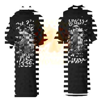 Just A Girl Who Loves Horses Cute Horse T-Shirt - Monsterry