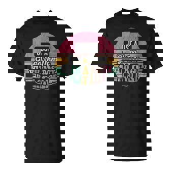 Just A God Mom With A Posty Playlist T-Shirt - Thegiftio UK