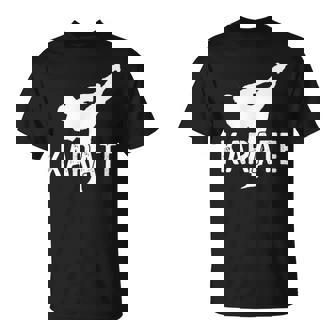 Karate Kick 空手キック松濤館、剛柔和道上地糸東極真流 Tシャツ - Kawaiitshirt