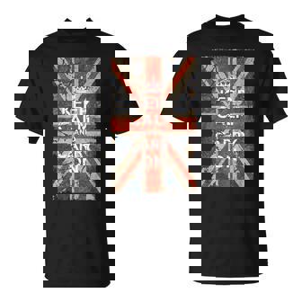 Keep Calm And Carry On Uk Flag Tシャツ - Kawaiitshirt