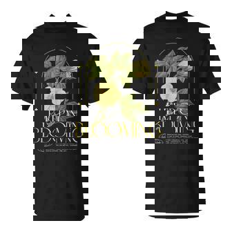 Keep On Blooming花のプリント付き Tシャツ - Kawaiitshirt