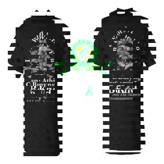 Be Kind Green Ribbon Sunflower Mental Health Awareness T-Shirt | Mazezy