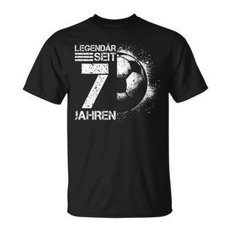 Kinder 7 Geburtstag Retro Fussballpieler 7 Jahre Junge Kinder T-Shirt - Geschenkecke