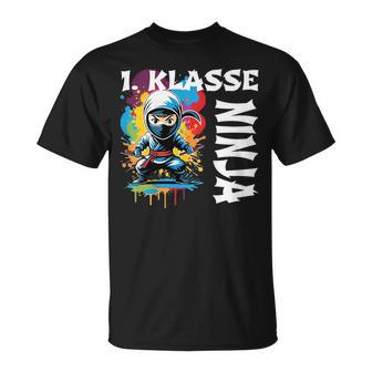 Kinder Geschenk-Idee Kita Grundschuleolksschule 1 Klasse Ninja T-Shirt - Geschenkecke