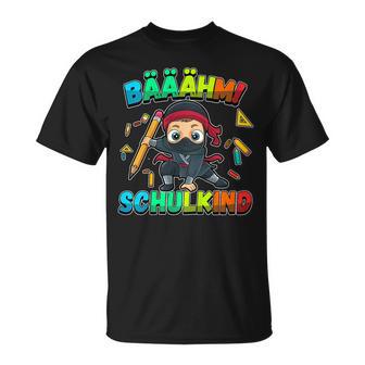 Kinder Ninja Einschulungchule 1 Klasse BääähmChulkind T-Shirt - Geschenkecke