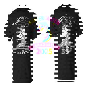 Kindergarten Graduate 2025 Unicorn Girls T-Shirt - Monsterry