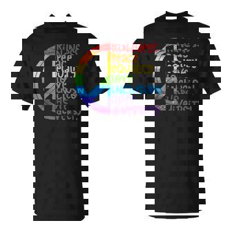 Kindness Peace Equality Love Inclusion Hope Diversity Lgbtq T-Shirt - Thegiftio UK