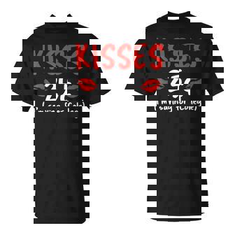 Kisses 25 Imave For College バレンタインデー デザイナー Tシャツ - Kawaiitshirt