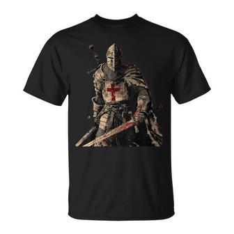 Knight Christian Templar Warrior Of God Crusader Small Black T-Shirt - Thegiftio UK