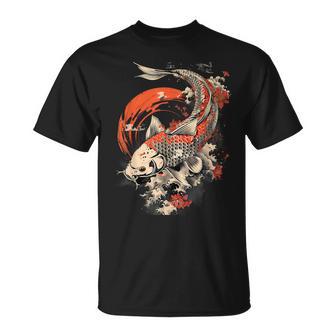 Koi Asiático Carpa Japonesa Koi Carpa Pez Nishikigoi Camiseta unisex - Regaloses