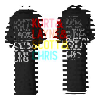 Kurt & Layne &Cott & Chris Fuentes Grunge Distressed Camiseta unisex - Regaloses
