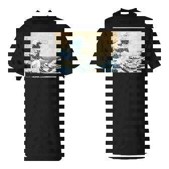 La Gran Ola De Kanagawa De Katsushika Hokusai 1831 Camiseta unisex - Regaloses