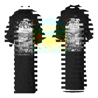 La Nature Est Ma Thérapie Champ De Fleurs T-Shirt - Cadeauxyz